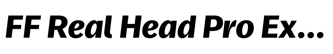 FF Real Head Pro Extrabold Italic